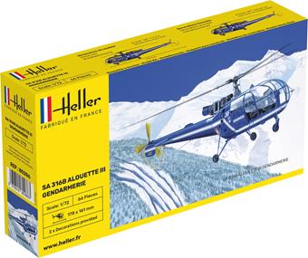 Heller 80286 SA 316 Alouette III Gendarmerie 1:72