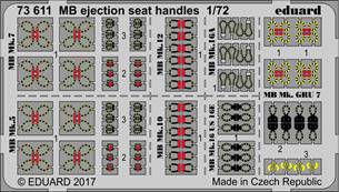 Eduard 73611 MB ejection seat handles 1:72