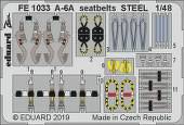Eduard FE1033 A-6A seatbelts Steel for Hobby Boss 1:48