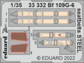 Eduard 33332 Bf 109G-6 seatbelts STEEL 1:35