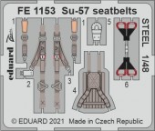 Eduard FE1153 Su-57 seatbelts Steel for Zvezda 1:48