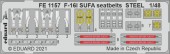 Eduard FE1157 F-16I SUFA seatbelts Steel for Kinetic 1:48