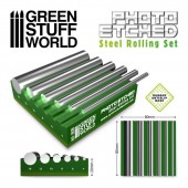 Green Stuff World 8435646502892ES Photo Etched Steel Rolling Set