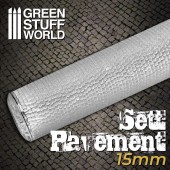 Green Stuff World 8436574507690ES Rolling Pin SETT PAVEMENT (15 mm, for 1:144, 1:100, 1:72 scale)