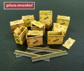 Plus model AL3003 US ammunition boxes with belts of charges 82. Division 'All American' - Panzerdivision 'L 1:32