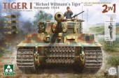 Takom TAK2201 TIGER I Sd.Kfz.181 Pz.Kpfw.VI Ausf.E “Michael Wittmann's Tiger Normandy 1944,LATE COMMAND-PROD. w/Zimmerit  (2 in 1) 1:35