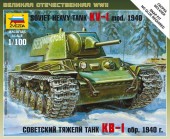 ZVEZDA 6141 1:100 Soviet Heavy Tank KV-1 