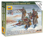 ZVEZDA 6197 1:72 Soviet Infantry (Winter Uniform) - 5 figures